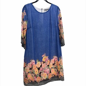 Meghan LA short retro dress boho Med